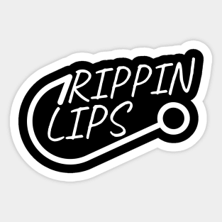 Ripping lips Sticker